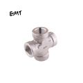 EMT certificated stainless steel fittings hydraulic four-way connections